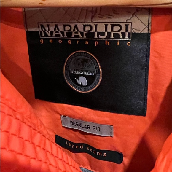 Napapijri Insulated Orange Anorak Jacket - Picture 2 of 11